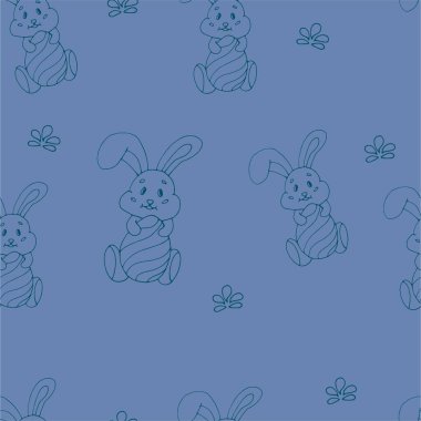 Paskalya bayramı temasında kusursuz desen. Paskalya bahar arkaplanı