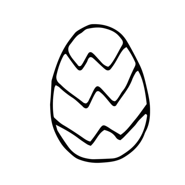 Vektorillustration Für Das Osterfest Bleistiftzeichnung — Stockvektor