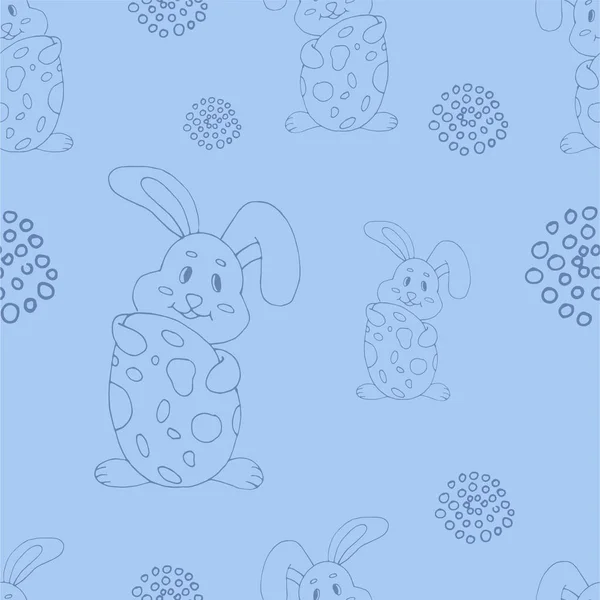 Seamless Pattern Theme Holiday Easter Easter Spring Background — Stock Vector