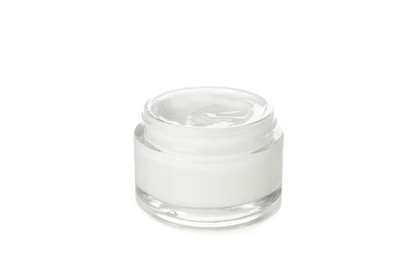 Jar of winter cream for skin isolated on white background — Stock Fotó