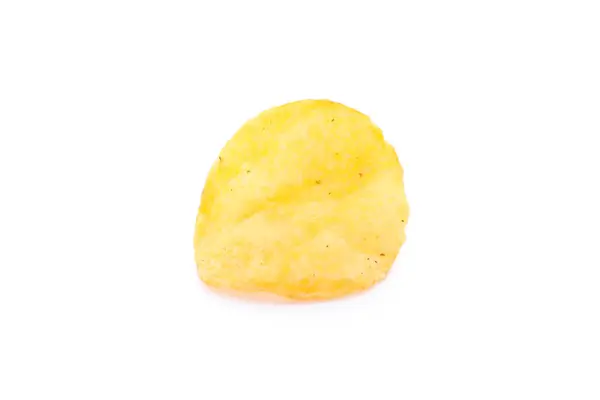 Aardappelchips geïsoleerd op witte achtergrond, ruimte voor tekst. Top v — Stockfoto