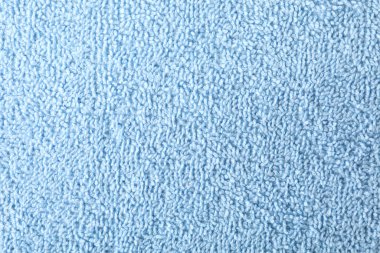 Mavi havlu desenli arkaplan, yakın plan ve metin için boşluk