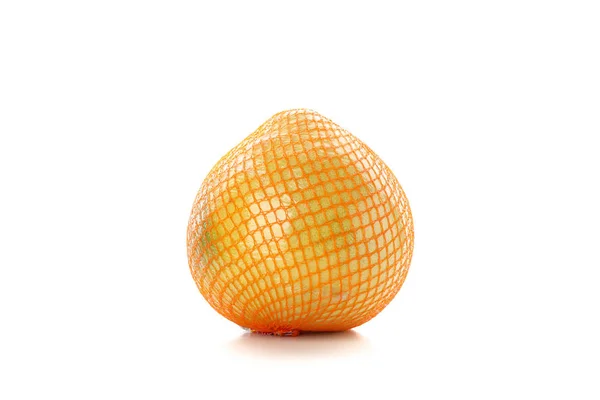 Juicy ripe pomelo fruit in grid isolated on white background Stock Image