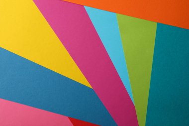 Çarşaflardan yapılmış çok renkli arkaplan, üst görünüm. Özet arka plan