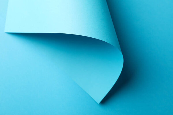 Color texture made of blue sheets. Abstract background