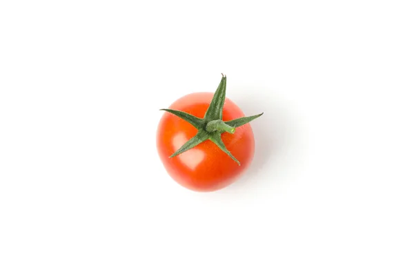 Gustoso pomodoro rosso isolato su sfondo bianco — Foto Stock