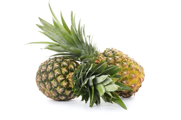 Pineapples isolated on white background. Juicy fruit — Stock Photo, Image