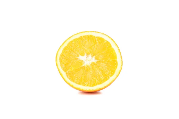 Half of juicy orange isolated on white background — Stock Photo, Image