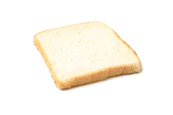 흰 배경에 따로 놓은 샌드위치용 빵 조각 — 스톡 사진