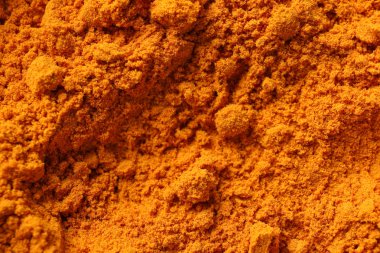 Paprika tozu baharat dokusu arkaplanı, kapat
