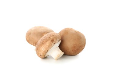 champignon grup izole üzerinde beyaz arka plan mantar