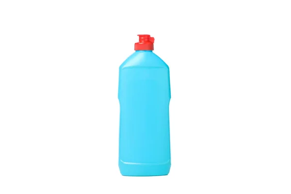 Bottle with detergent liquid isolated on white background — Stock Photo, Image