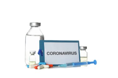 Coronavirus and medical composition, vaccine, syringe isolated o
