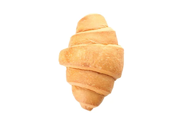 Croissant recém-assado isolado no fundo branco — Fotografia de Stock