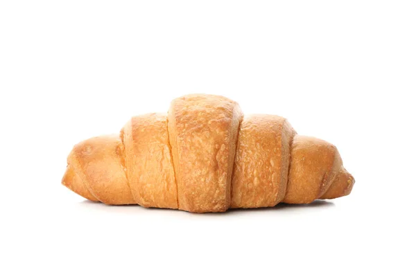 Versgebakken croissant geïsoleerd op witte achtergrond — Stockfoto