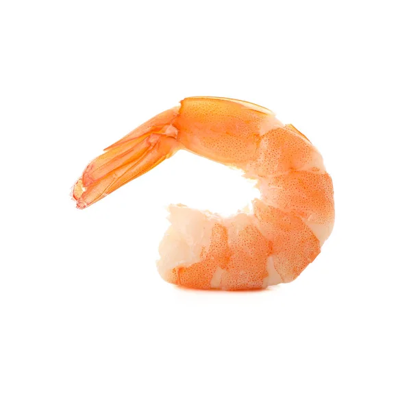 Camarão delicioso isolado sobre fundo branco. Frutos do mar — Fotografia de Stock