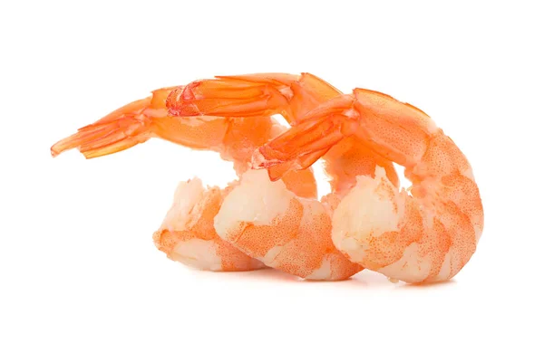 Köstliche Garnelen isoliert auf weißem Hintergrund. Meeresfrüchte — Stockfoto