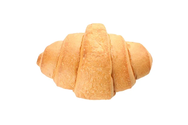 Frisch gebackenes Croissant isoliert auf weißem Hintergrund — Stockfoto