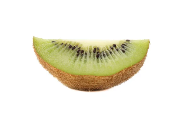 Trozo de kiwi fresco aislado sobre fondo blanco — Foto de Stock