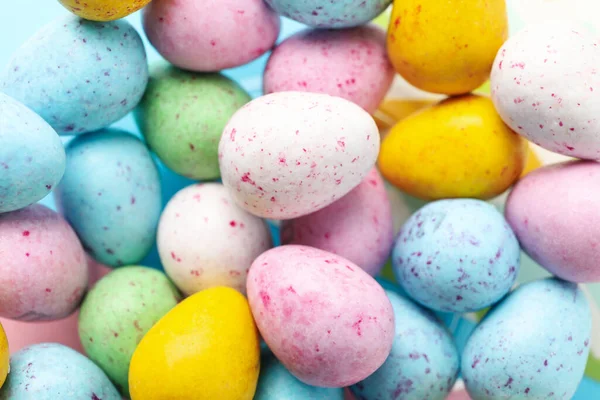 Multicolor Small Easter Eggs Background Close — Stock Photo, Image