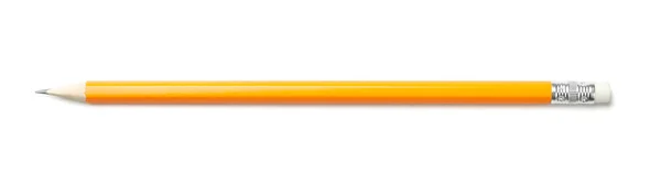 Pencil Isolated White Background Top View — Stock Photo, Image