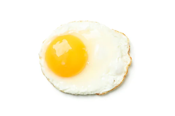 Delicious Fried Egg Isolated White Background — Stock Photo, Image