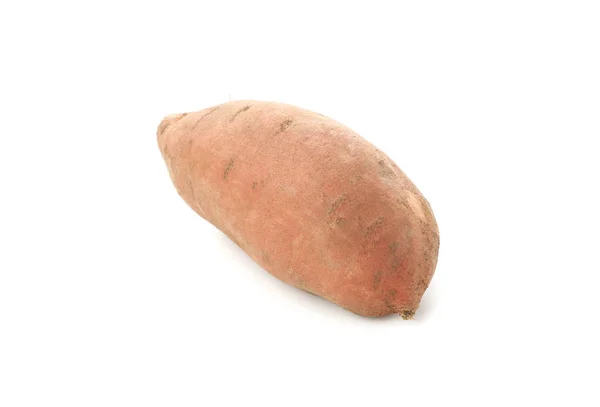 Сладкий Картофель Белом Фоне Овощи — стоковое фото