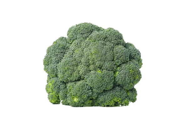Brokuły Izolowana Białym Tle Świeże Warzywa — Zdjęcie stockowe