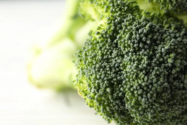 Broccoli Crudi Macro Verdura Fresca Cibo Sano — Foto Stock