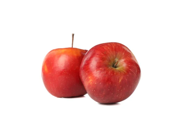 Äpfel Isoliert Auf Weißem Hintergrund Natürliche Behandlung — Stockfoto