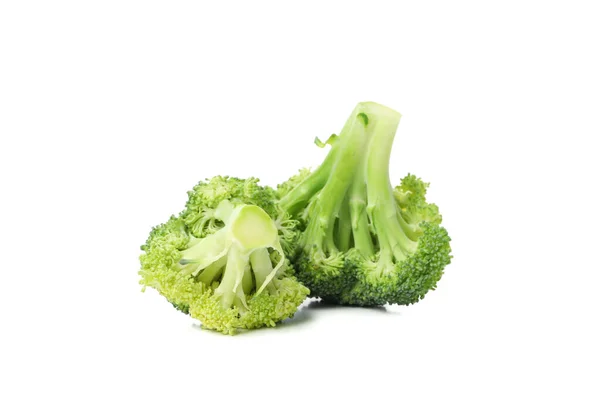 Brokoli Terisolasi Pada Latar Belakang Putih Sayuran Segar — Stok Foto