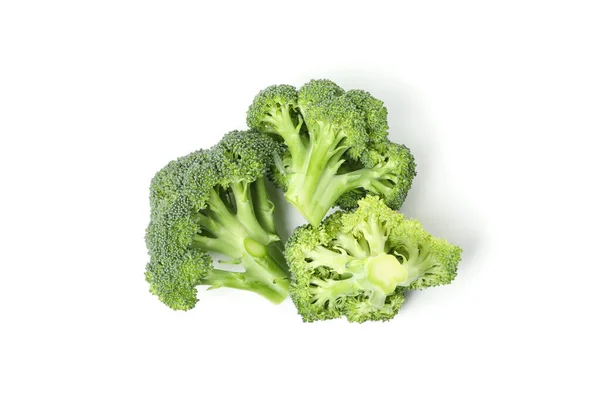 Broccoli Isolated White Background Fresh Vegetable — Stock Photo, Image