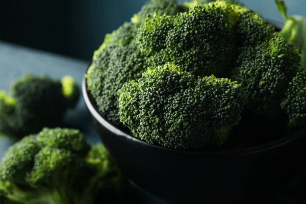 Ciotola Con Broccoli Vicino Cibo Sano — Foto Stock