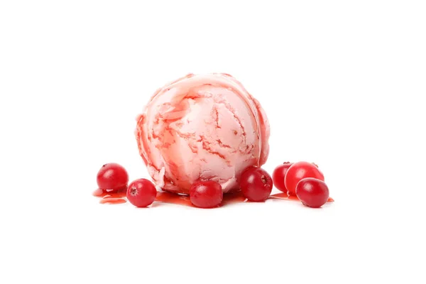 배경에 열매를 아이스크림 — 스톡 사진