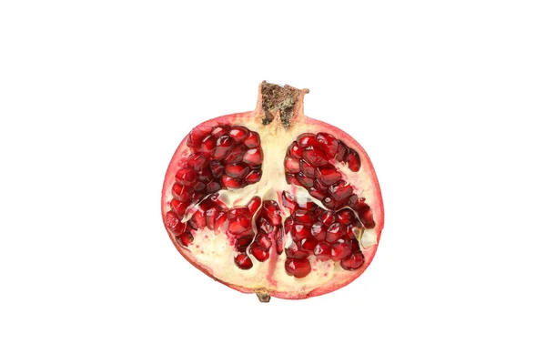 Pomegranate Isolated White Background Juicy Fruit — Stock Photo, Image