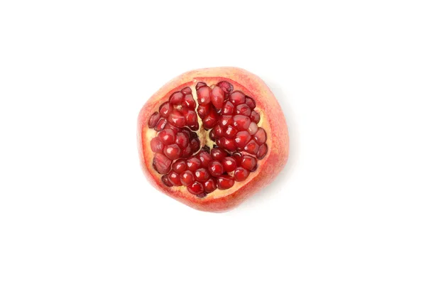 Granátové Jablko Izolované Bílém Pozadí Šťavnaté Ovoce — Stock fotografie