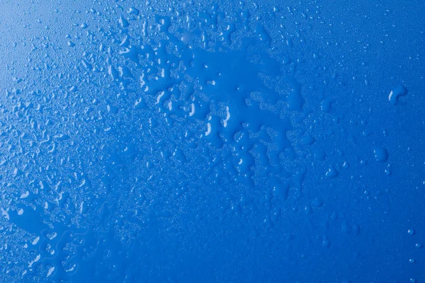 蓝色背景与水 顶部视图 — 图库照片