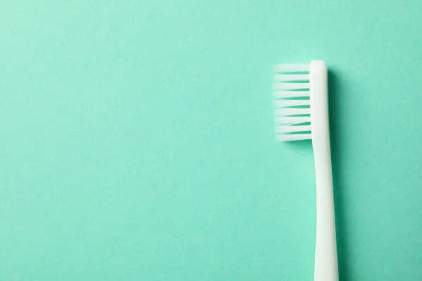 Toothbrush Mint Background Space Text — Stock Photo, Image