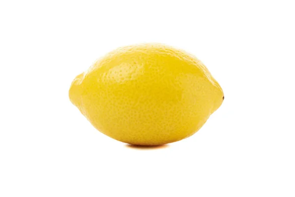 Свіжий Лимон Ізольований Білому Тлі Зрізати Фрукти — стокове фото
