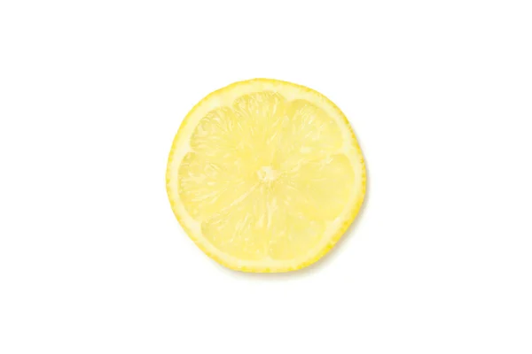 Lemons Slice Isolated White Background Ripe Fruit — Stock Photo, Image