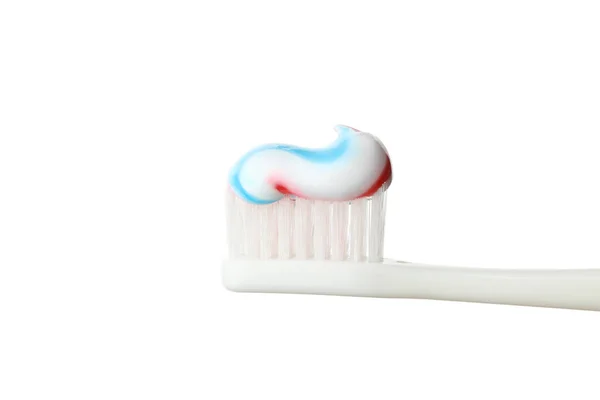 Toothbrush Toothpaste Isolated White Background — Stock Photo, Image