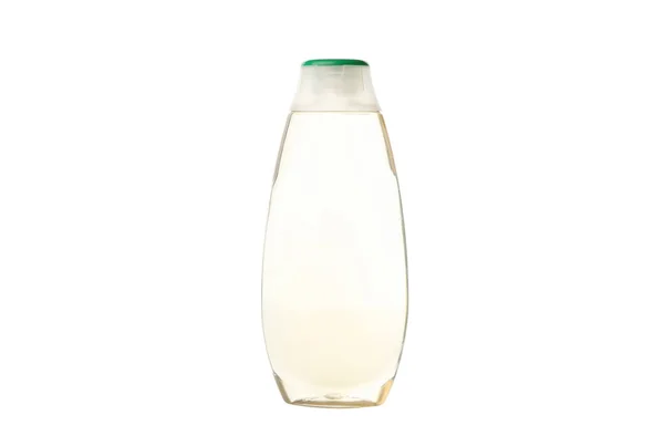Shampo Atau Lotion Botol Plastik Kosong Diisolasi Pada Latar Belakang — Stok Foto