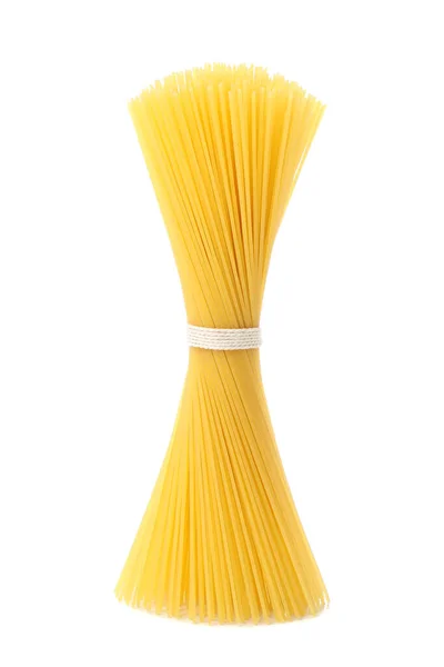 Lekkere Pasta Geïsoleerd Witte Achtergrond Spaghetti Voedsel — Stockfoto