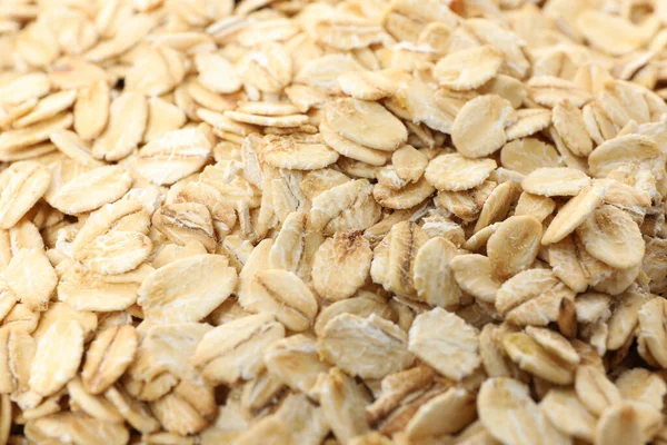 Oatmeal Flakes Texture Whole Background Close — Stock Photo, Image