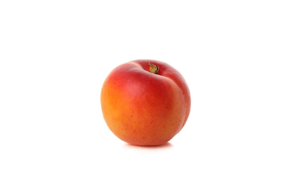 Färsk Välsmakande Aprikos Isolerad Vit Bakgrund — Stockfoto