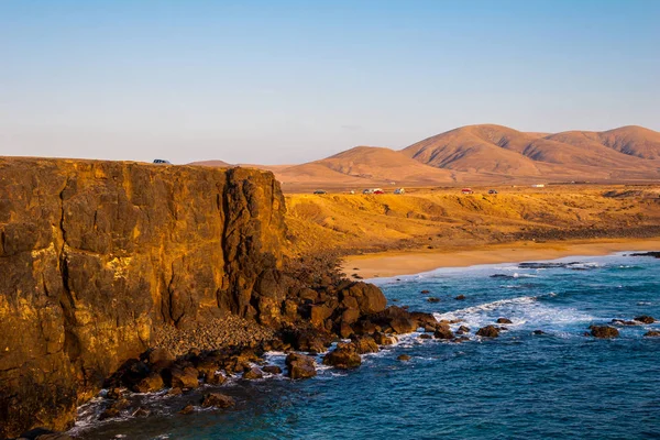 Fuerteventura jämfört beach Kanarieöarna Spanien — Stockfoto