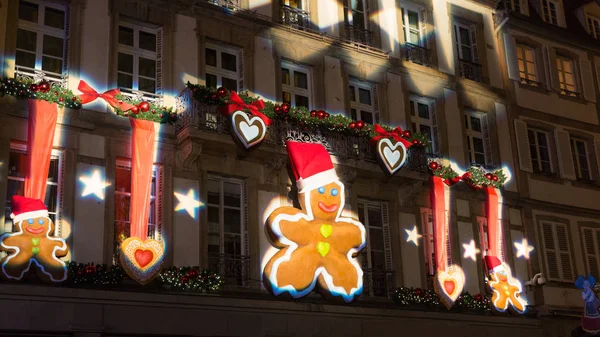 Strasboug Dezembro 01-2015 .Decoração de Natal em Estrasburgo, Als — Fotografia de Stock