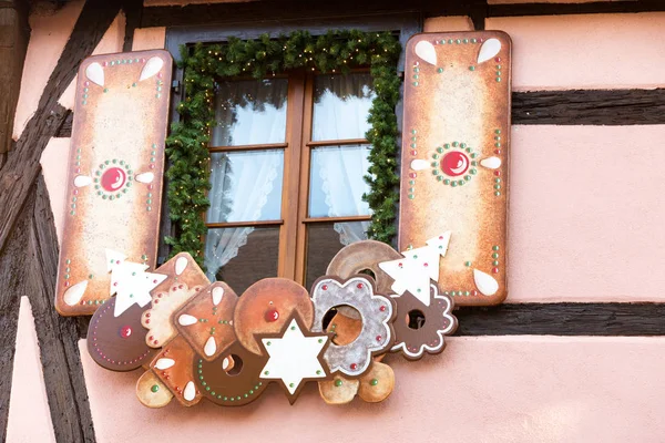 Strasboug diciembre 2015 .Decoración de Navidad en Estrasburgo, Als — Foto de Stock
