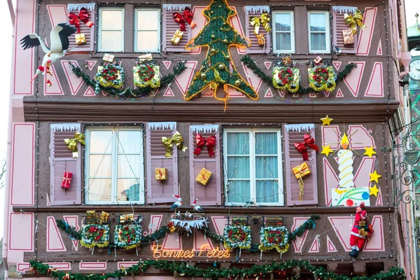 Karácsonyi dekoráció Strasbourgban — Stock Fotó