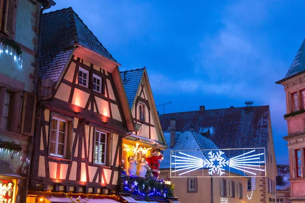 Strasboug dezembro 29 2015 .Decoração de Natal em Strasbourg, Alsácia, França — Fotografia de Stock